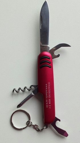 Taschenmesser mit 5 Funktionen (Rot)