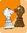 Tassen-Set mit 6 Schachmotiven